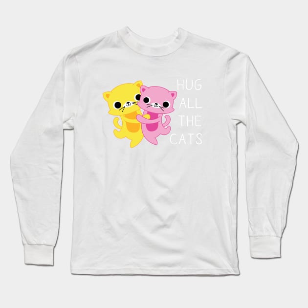 Hug All The Cats Long Sleeve T-Shirt by BoredInc